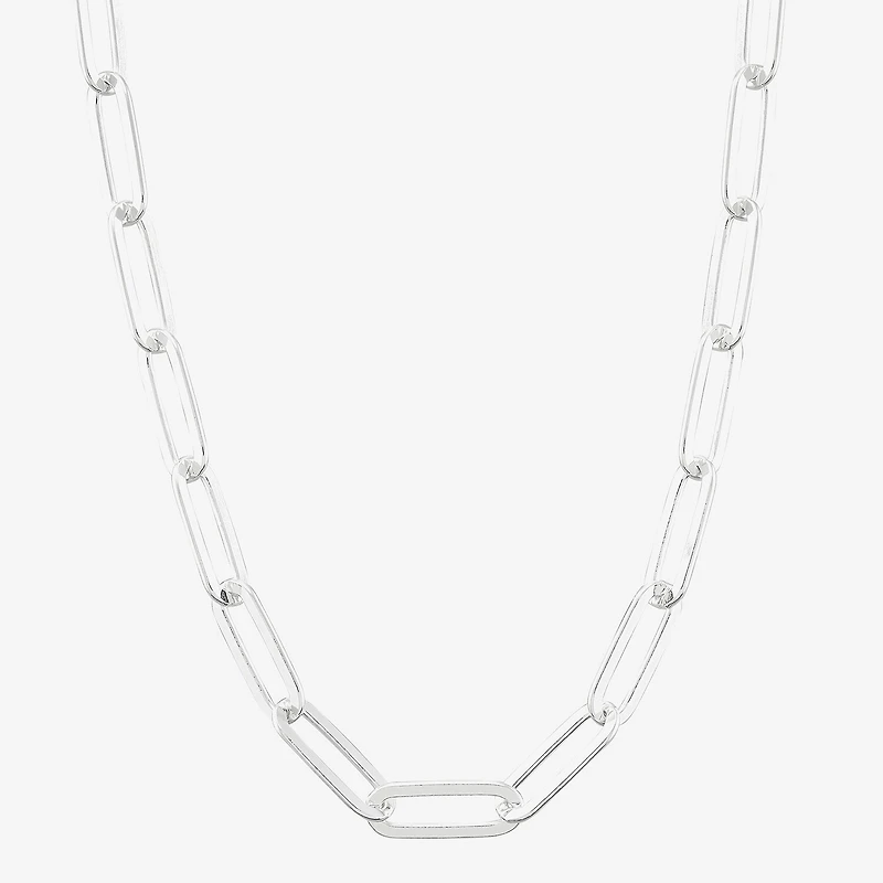 Made in Italy Womens Sterling Silver 20 Inch Chain Necklace
