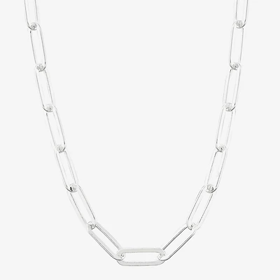 Made in Italy Womens Sterling Silver 20 Inch Chain Necklace