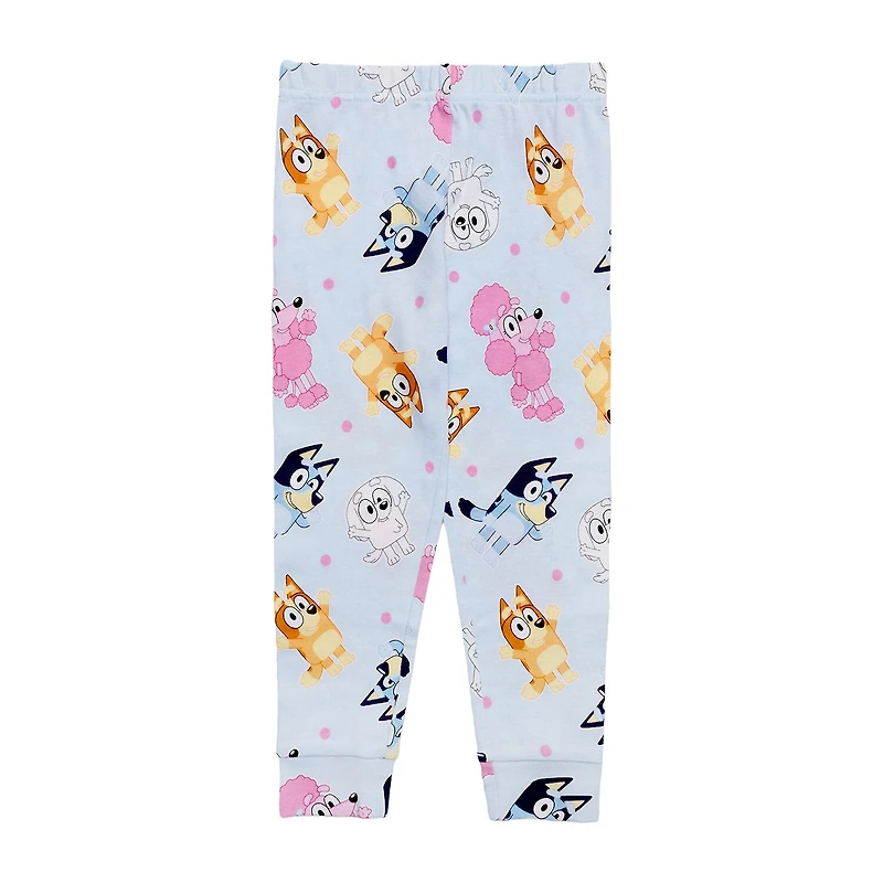 Toddler Girls Bluey Crew Neck Short Sleeve 4-pc. Pajama Set