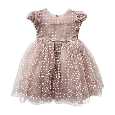 Blueberi Boulevard Toddler Girls Short Sleeve Cap A-Line Dress