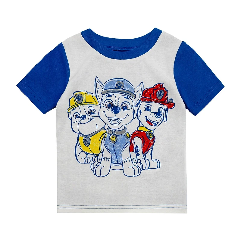 Toddler Boys Paw Patrol Crew Neck Short Sleeve 4-pc. Pajama Set
