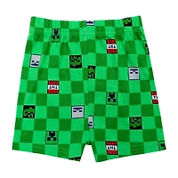 Little & Big Kid Boys Minecraft Crew Neck Short Sleeve 4-pc. Pajama Set