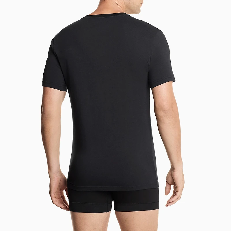 Nike All Day Cotton Stretch Mens 2 Pack Short Sleeve V Neck Moisture Wicking T-Shirt