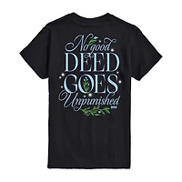 Mens Crew Neck Short Sleeve Regular Fit Wicked Graphic T-Shirt