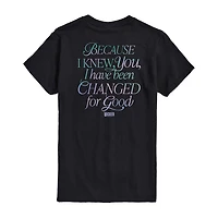 Mens Round Neck Long Sleeve Regular Fit Wicked Graphic T-Shirt