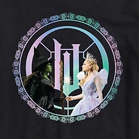 Mens Round Neck Long Sleeve Regular Fit Wicked Graphic T-Shirt