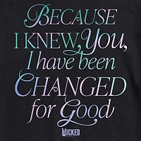 Mens Round Neck Long Sleeve Regular Fit Wicked Graphic T-Shirt