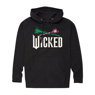 Mens Hooded Long Sleeve Regular Fit Wicked Graphic T-Shirt