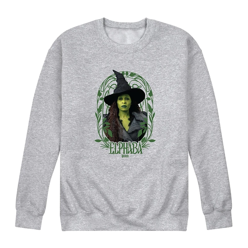 Mens Round Neck Long Sleeve Regular Fit Wicked Graphic T-Shirt