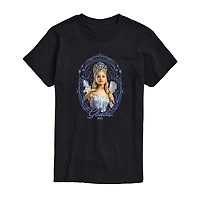 Mens Crew Neck Short Sleeve Regular Fit Wicked Graphic T-Shirt