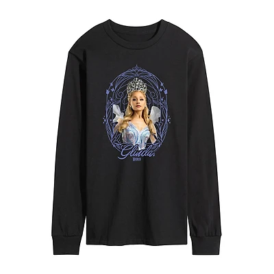 Mens Crew Neck Long Sleeve Regular Fit Wicked Graphic T-Shirt