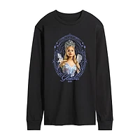 Mens Crew Neck Long Sleeve Regular Fit Wicked Graphic T-Shirt