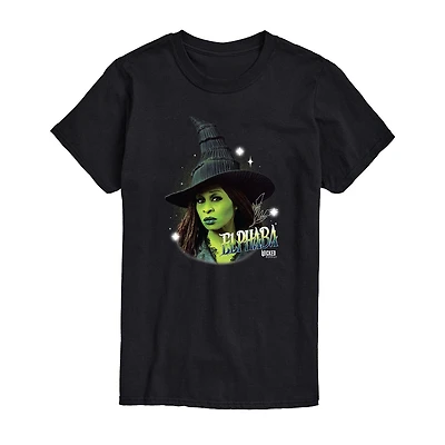 Mens Crew Neck Short Sleeve Regular Fit Wicked Graphic T-Shirt