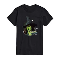Mens Crew Neck Short Sleeve Regular Fit Wicked Graphic T-Shirt