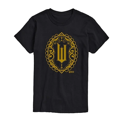 Mens Crew Neck Short Sleeve Regular Fit Wicked Graphic T-Shirt