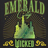 Mens Crew Neck Long Sleeve Regular Fit Wicked Graphic T-Shirt