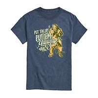 Mens Crew Neck Short Sleeve Regular Fit The Wizard of Oz Graphic T-Shirt