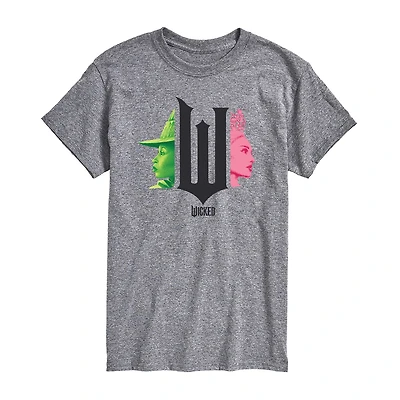 Mens Crew Neck Short Sleeve Regular Fit The Wizard of Oz Graphic T-Shirt