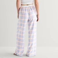 Arizona Womens Juniors Flannel Pajama Pants