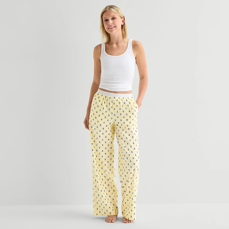 Arizona Womens Juniors Flannel Pajama Pants