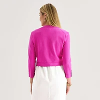 Marc New York Womens 3/4 Sleeve Shrug