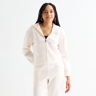 Juicy By Couture Womens Juniors Long Sleeve Fleece Zipper Hoodie
