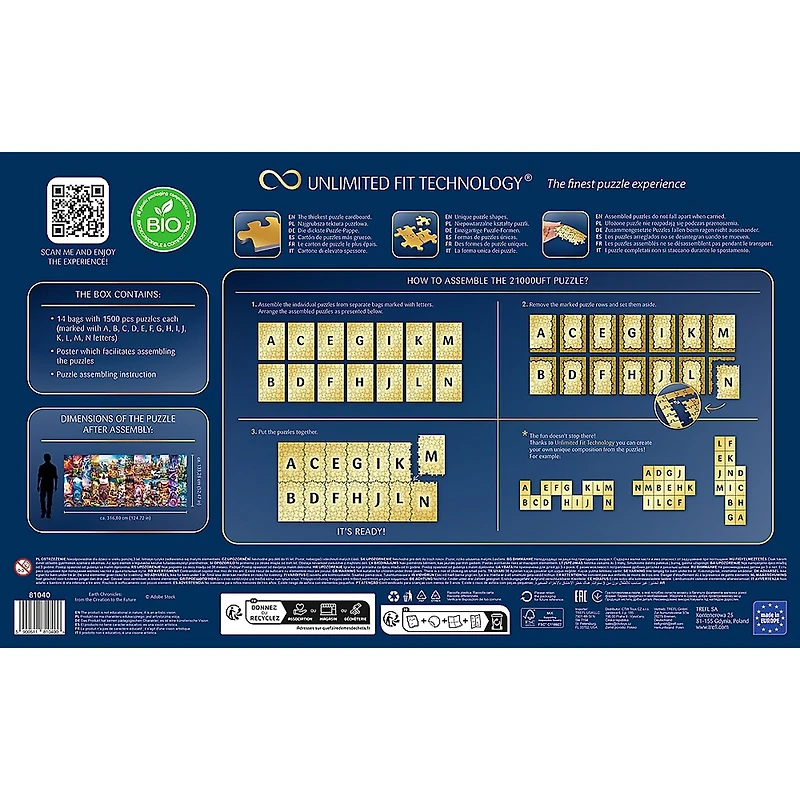 Trefl Prime UFT Earth Chronicles Creation to Future  21000 Piece Puzzle