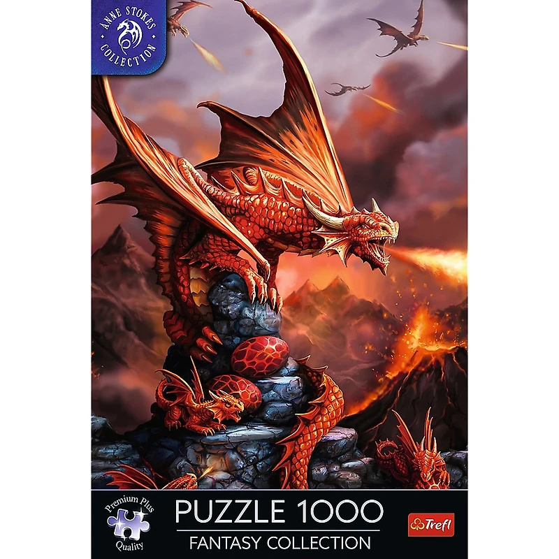 Trefl Premium Plus Anne Stokes Fire Dragon 1000 Piece Puzzle