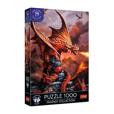 Trefl Premium Plus Anne Stokes Fire Dragon 1000 Piece Puzzle