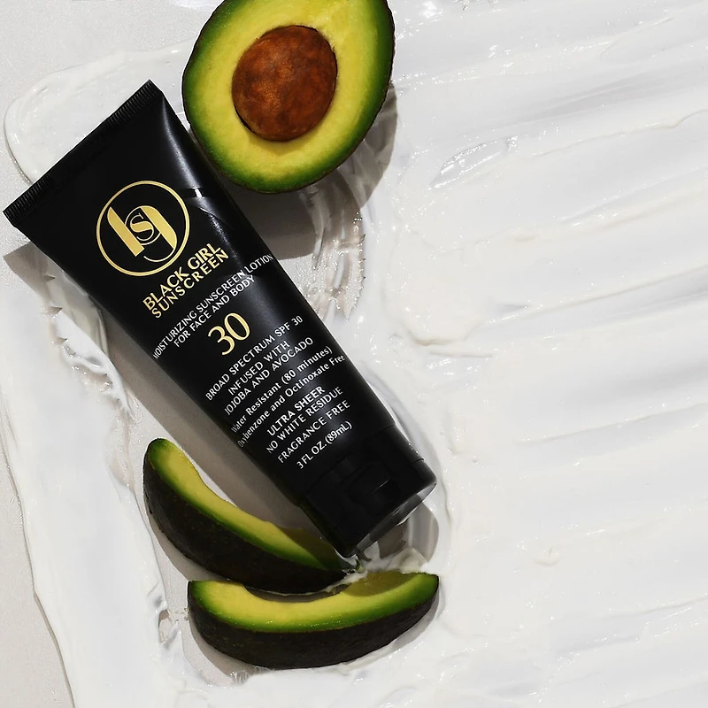 Black Girl Sunscreen Spf 30 Moisturizing Sunscreen Lotion For Face And Body-3 Oz.
