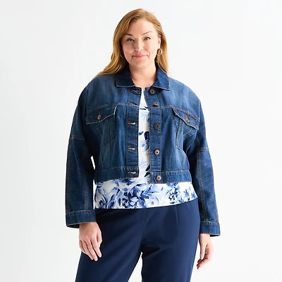 Liz Claiborne Womens Plus Jacket