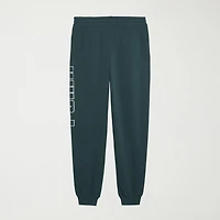 PUMA Mens Cuffed Mid Rise Regular Fit Fleece Active Jogger Pant