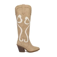 Sugar Kammy Womens Block Heel Cowboy Boots