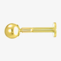 Gold Addiction Womens 10K Gold Ball Cross Heart 3 Pair Earring Set