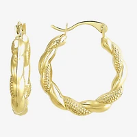 Womens 10K Gold 3 Pair Earring Set