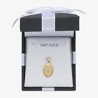 Our Lady Of Guadalupe Unisex Adult 14K Gold Oval Pendant