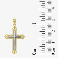 Cross Unisex Adult 14K Two Tone Gold Cross Pendant