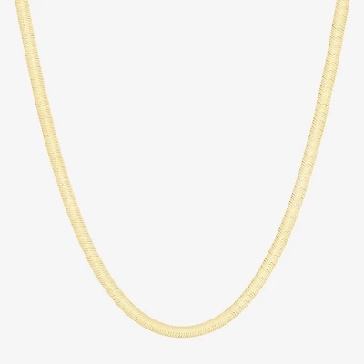 Limited Quantities! Womens 14K Gold 18 Inch Herringbone Chain Necklace