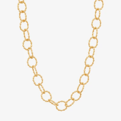 Limited Quantities! Womens 14K Gold 18 Inch Link Chain Necklace