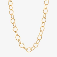Limited Quantities! Womens 14K Gold 18 Inch Link Chain Necklace