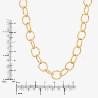 Limited Quantities! Womens 14K Gold 18 Inch Link Chain Necklace