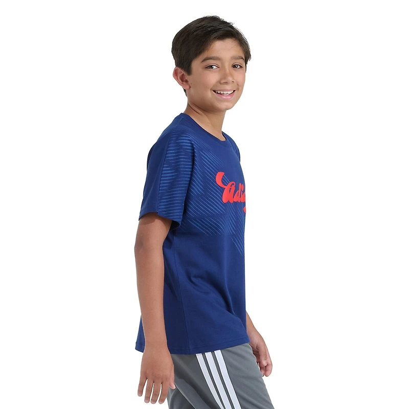 adidas Big Kid Boys Crew Neck Short Sleeve Loose Fit Graphic T-Shirt