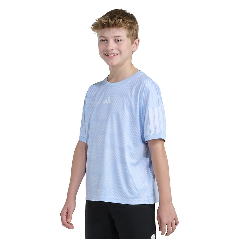 adidas Big Kid Boys Crew Neck Short Sleeve Loose Fit Graphic T-Shirt
