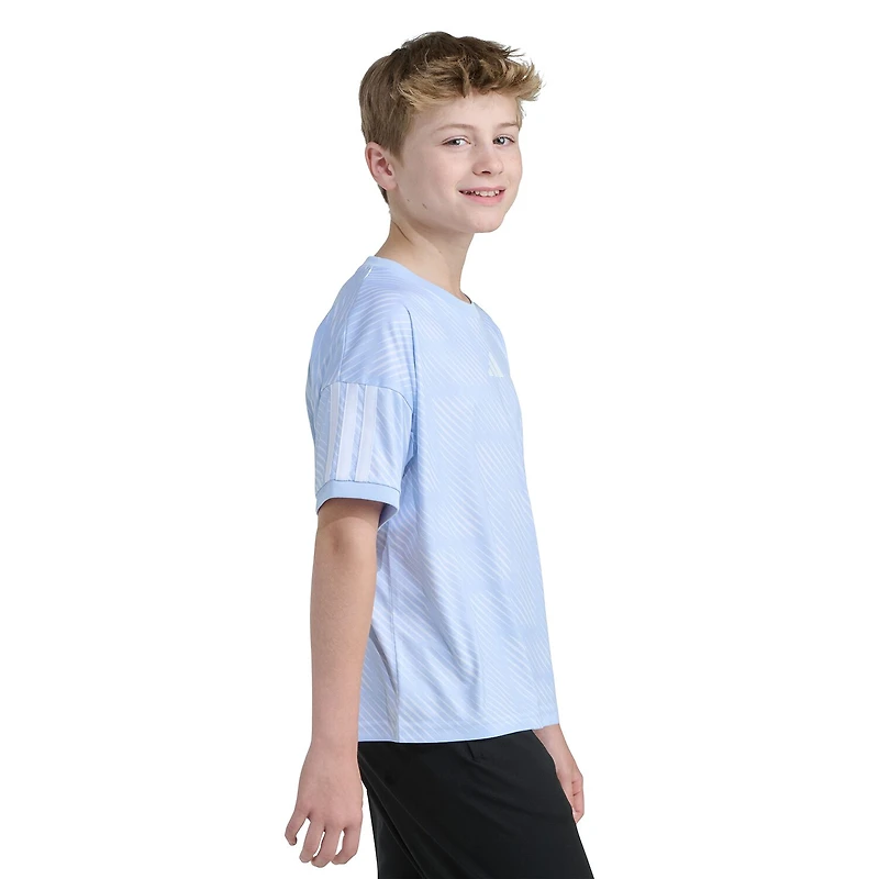 adidas Big Kid Boys Crew Neck Short Sleeve Loose Fit Graphic T-Shirt