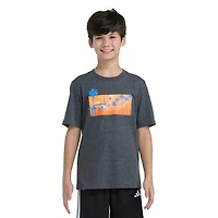 adidas Big Kid Boys Crew Neck Short Sleeve Regular Fit Graphic T-Shirt
