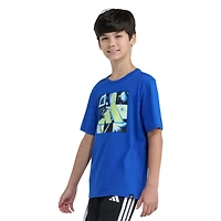 adidas Big Kid Boys Crew Neck Short Sleeve Regular Fit Graphic T-Shirt
