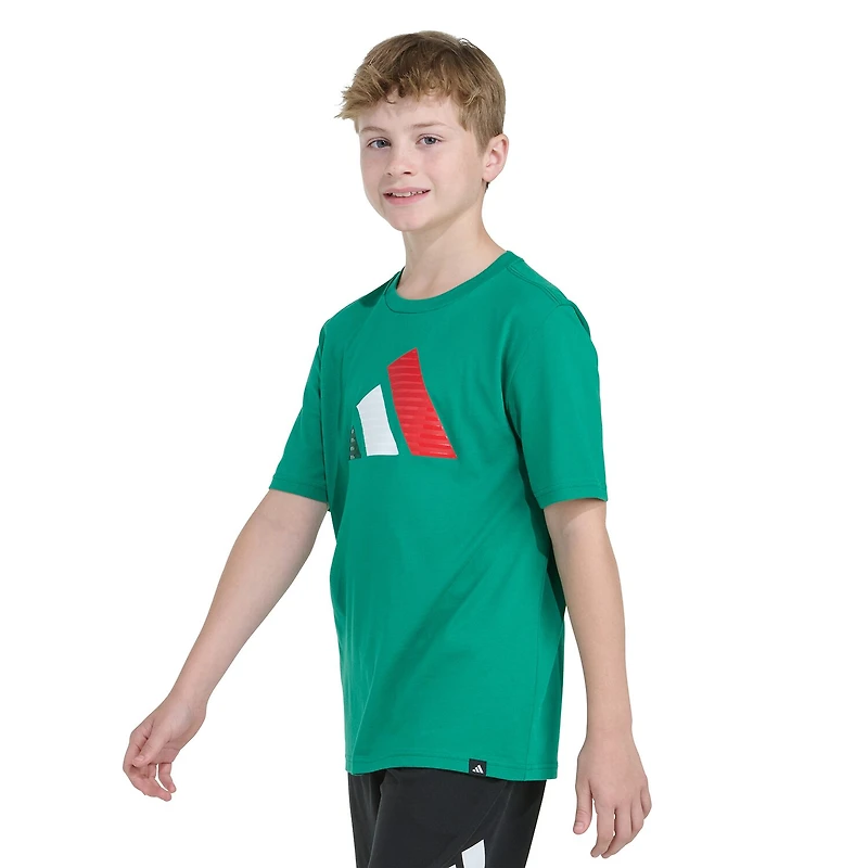 adidas Big Kid Boys Crew Neck Short Sleeve Regular Fit Graphic T-Shirt