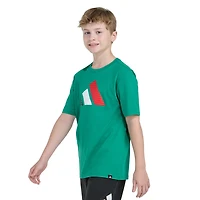 adidas Big Kid Boys Crew Neck Short Sleeve Regular Fit Graphic T-Shirt