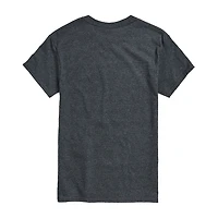 Mens Round Neck Short Sleeve Regular Fit The Wizard of Oz Graphic T-Shirt
