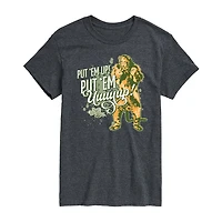 Mens Round Neck Short Sleeve Regular Fit The Wizard of Oz Graphic T-Shirt
